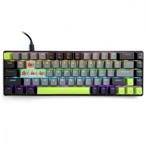 Klawiatura Media Tech Red Core MX60 mechaniczna gamingowa 60% RGB USB C