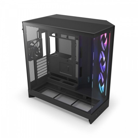 Obudowa NZXT H9 Flow RGB ATX Mid Tower czarna szkło hartowane przewiewna