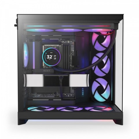 Obudowa NZXT H9 Flow RGB ATX Mid Tower czarna szkło hartowane przewiewna