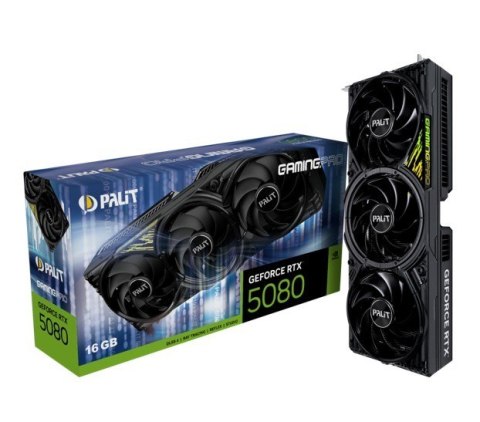 Karta graficzna Palit RTX 5080 GamingPro 16GB GDDR7 256 bit 3xDP HDMI ARGB