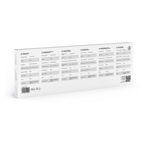 Klawiatura Savio KB-04 LED przewodowa wygodna z niskim profilem