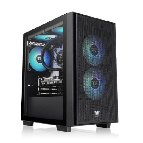 Obudowa Thermaltake Versa H16 TG czarna Micro Tower z ARGB LED