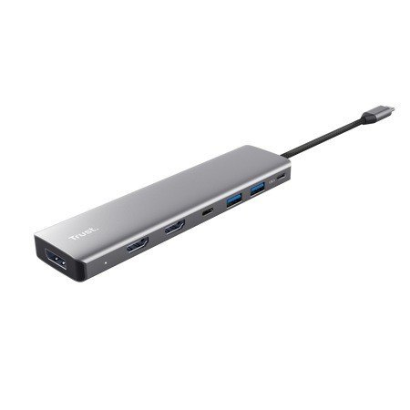 Adapter Trust Dalyx 7-w-1 stylowy wieloportowy USB-C 4K