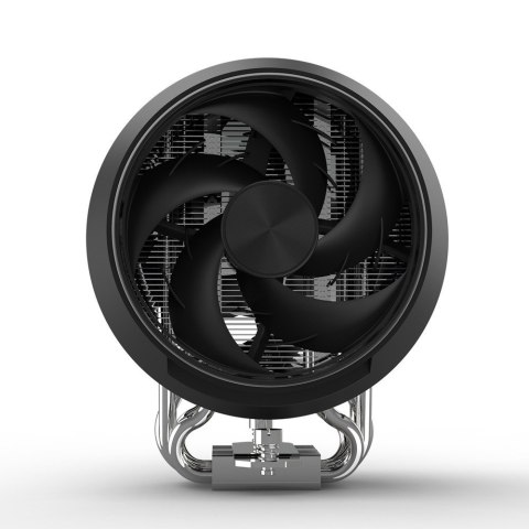 Chłodzenie CPU Zalman ZET5 czarne z podświetleniem i 2 wentylatorami