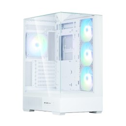 Obudowa Zalman P40 Prism Plus biała ARGB trójstronne szkło ATX