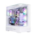 Obudowa Zalman P40 Prism Plus biała ARGB trójstronne szkło ATX