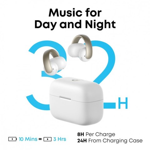 Słuchawki Anker Soundcore AeroClip bezprzewodowe Bluetooth etui 24 h białe