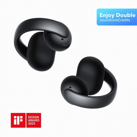 Słuchawki Anker Soundcore AeroClip Bluetooth 5.4 z zaczepami czarne douszne