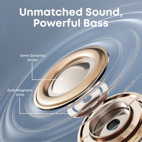 Słuchawki Anker Soundcore AeroClip Bluetooth 5.4 z zaczepami czarne douszne