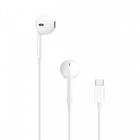 Słuchawki Apple EarPods USB-C douszne z mikrofonem i pilotem białe stereo