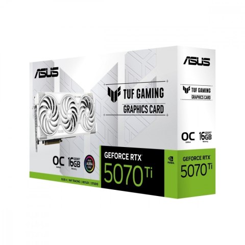 Karta graficzna Asus TUF Gaming GeForce RTX 5070 Ti OC White 16 GB GDDR7