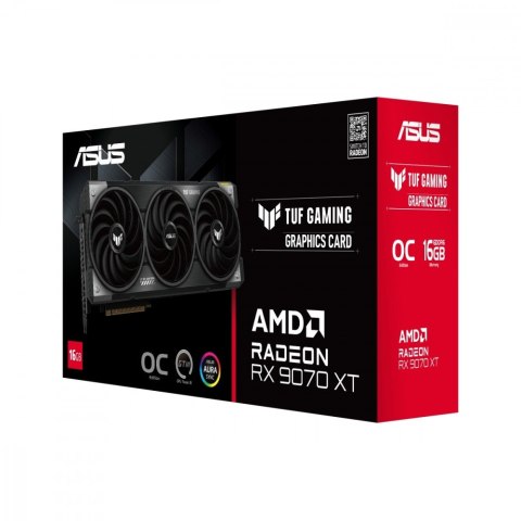 Karta graficzna Asus TUF Radeon RX 9070 XT OC 16GB GDDR6 256 bit 4K mocna