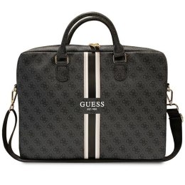 Torba na laptopa Guess 4G Printed Stripes 16 cali czarna elegancka