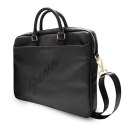 Torba na laptopa Guess Saffiano Script 16 cali czarna elegancka wytrzymała