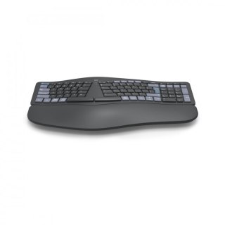 Klawiatura Hama WK-900 Ergo ergonomiczna bezprzewodowa Bluetooth USB czarna