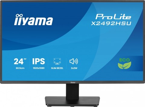 Monitor Iiyama X2492HSU-B1 24 IPS Full HD HDMI DP USB hub cienkie ramki eko