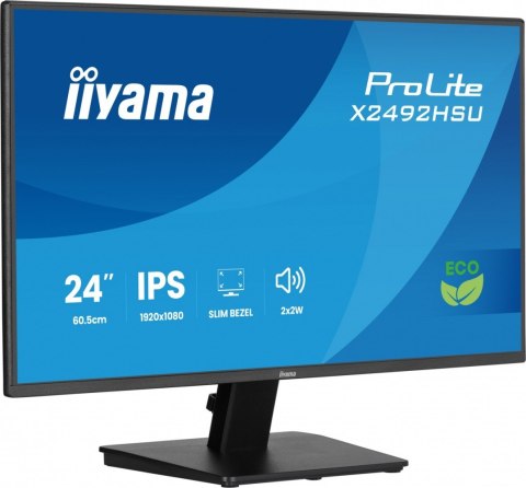 Monitor Iiyama X2492HSU-B1 24 IPS Full HD HDMI DP USB hub cienkie ramki eko