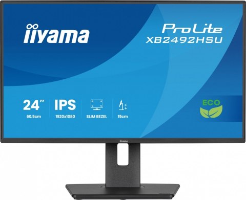 Monitor Iiyama ProLite XB2492HSU-B1 24 IPS Full HD 120Hz HDMI DP bezramkowy