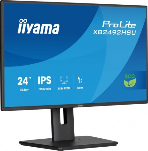 Monitor Iiyama ProLite XB2492HSU-B1 24 IPS Full HD 120Hz HDMI DP bezramkowy