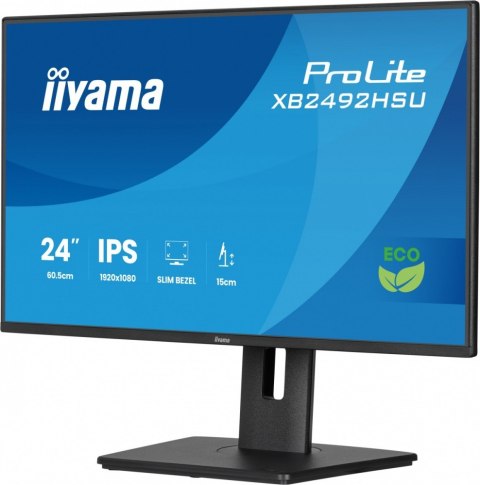 Monitor Iiyama ProLite XB2492HSU-B1 24 IPS Full HD 120Hz HDMI DP bezramkowy