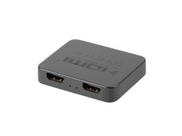 Splitter HDMI Lanberg 4K 2xHDMI USB-C czarny do 15m HDR