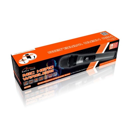 Mikrofon Media-Tech MIC HERO WIRELESS karaoke bezprzewodowy LCD 20 m lekki