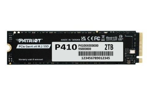 Dysk SSD Patriot P410 2TB M.2 2280 PCIe 4.0 NVMe szybki wydajny gamingowy