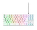 Klawiatura Trust GTX 833 Thado TKL gamingowa podświetlana kompaktowa biała