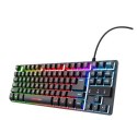 Klawiatura Trust GTX 833 Thado TKL gamingowa podświetlana LED USB czarna