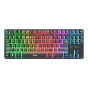 Trust GXT 832 Thado klawiatura mechaniczna bezprzewodowa TKL mysz gaming