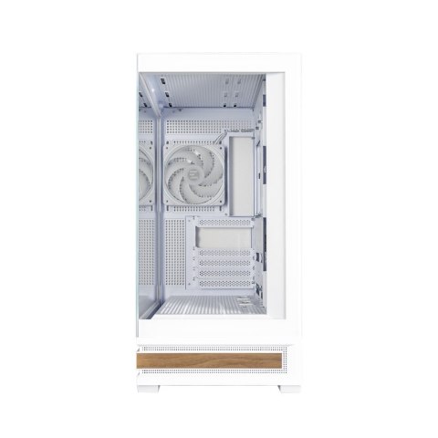 Obudowa Zalman P40 NAMU ATX Midi Tower ARGB biała szkło hartowane USB C