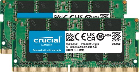 Crucial Pamięć do notebooka DDR4 SODIMM 32GB/3200 (2*16GB) CL22