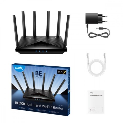 Router Cudy WR6500H BE6500 Wi-Fi 7 2.5G Mesh 4x Gigabit LAN Dual Band VPN