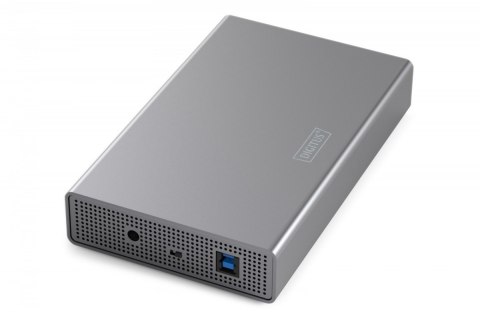 Digitus Obudowa zewnętrzna USB 3.0 na dysk SSD/HDD 3.5" SATA III max. 16 TB z zasilaczem, aluminiowa