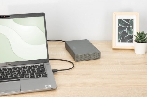 Digitus Obudowa zewnętrzna USB 3.0 na dysk SSD/HDD 3.5" SATA III max. 16 TB z zasilaczem, aluminiowa