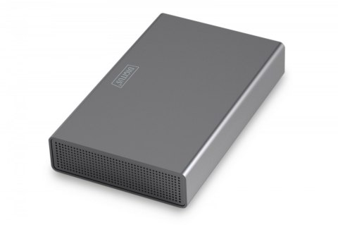 Digitus Obudowa zewnętrzna USB 3.0 na dysk SSD/HDD 3.5" SATA III max. 16 TB z zasilaczem, aluminiowa