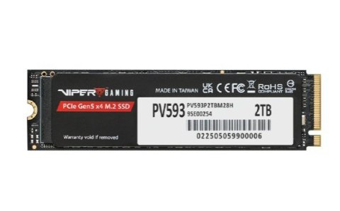 Dysk SSD Patriot Viper PV593 2TB M.2 2280 PCIe 5.0 14000 13000 MB/s wydajny