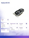 AFOX Karta graficzna - Radeon RX 570 8GB GDDR5 256Bit HDMI 3xDP ATX Dual Fan H5