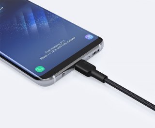 Kabel AUKEY CB-CA2 USB C USB A 2 m 60W PD szybkie ładowanie pleciony czarny