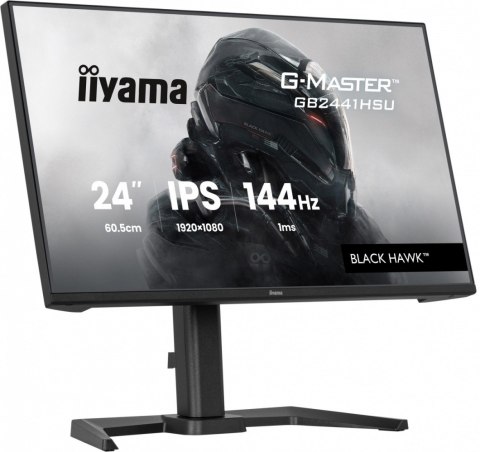 IIYAMA Monitor 23,8 cala GB2441HSU-B1 IPS,FHD,144Hz,1ms,2xUSB,350cd,HDMI,DP,HAS (150) PIVOT