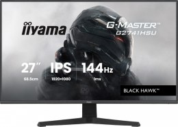 IIYAMA Monitor 27 cali G2741HSU-B1 IPS,FHD,144Hz,1ms,2xUSB, 350cd,HDMI,DP