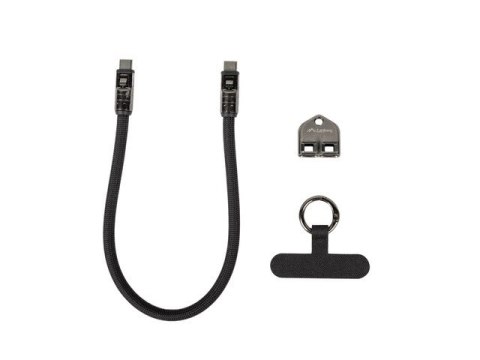 Lanberg Kabel USB-C M/M SMYCZ/BRELOK 0.3M 240W czarny