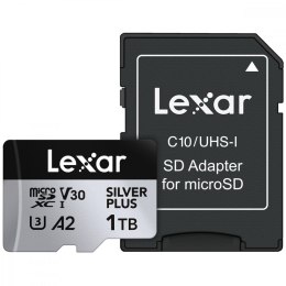 Lexar Karta pamięci microSD 1TB C10 A2 U3 V30 205/150MB/s Silver Plus