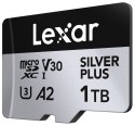 Lexar Karta pamięci microSD 1TB C10 A2 U3 V30 205/150MB/s Silver Plus