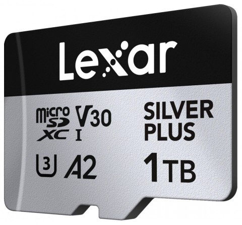 Lexar Karta pamięci microSD 1TB C10 A2 U3 V30 205/150MB/s Silver Plus