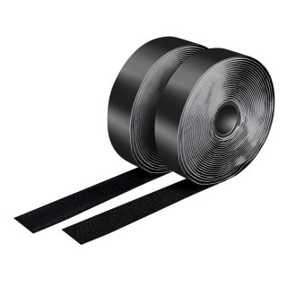LogiLink Taśmy rzepowe samoprzylepne zestaw 5 m x 25 mm czarne do kabli