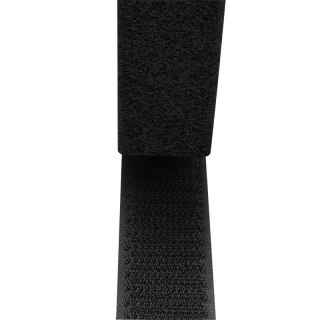 LogiLink Taśmy rzepowe samoprzylepne zestaw 5 m x 25 mm czarne do kabli