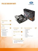 Sapphire Technology Płyta główna PULSE B850M WIFI AM5 4DDR5 mATX