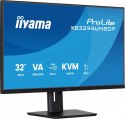 IIYAMA Monitor 31,5 cala XB3294UHSCP-B1.4K,VA,2xHDMI,DP,USB-C dock 95W, PIP,RJ45, 400cd, 2ms, 4xUSB, KVM,Sync,2x5W, HAS (150) PIVOT,