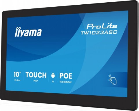 IIYAMA Monitor dotykowy 10 cali TW1023ASC-B3P 10P.DOT.IPS,ANDROID,WIFI, 4xUSB, RJ45, MIC, 24/7, iiSignage